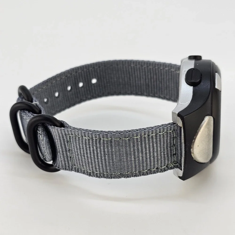 Bowflex Digital Fitness Men's Watch 42MM New Gray Canvas Bands New Battery